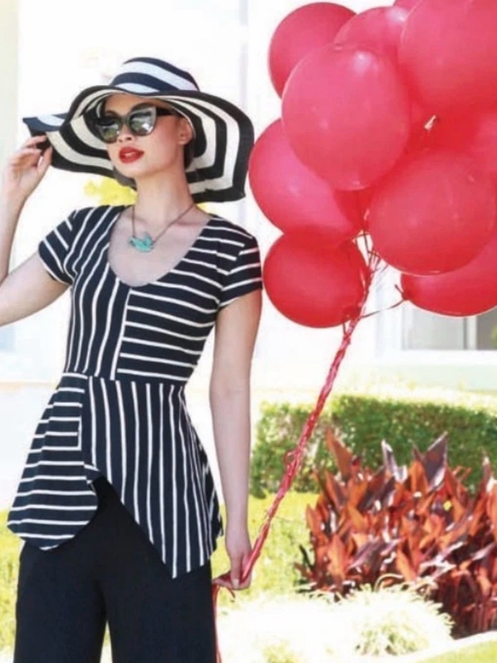 EUC! Effie's Heart The Pacific Tunic in Britannt Stripe size 2x